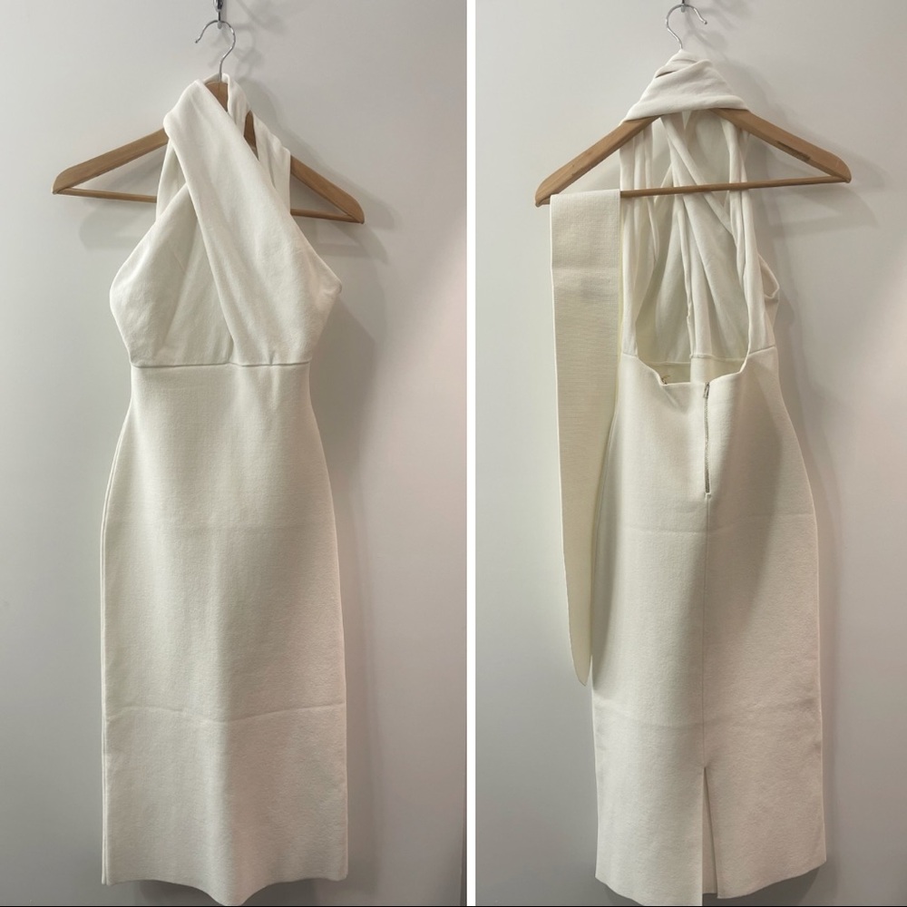 scanlan theodore wrap neck dress